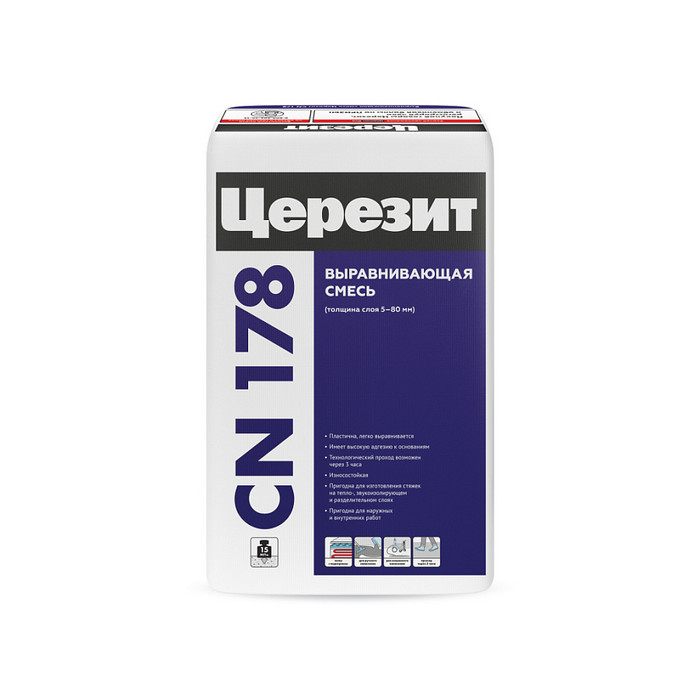 Ceresit CN 178  выравнивающая смесь для пола